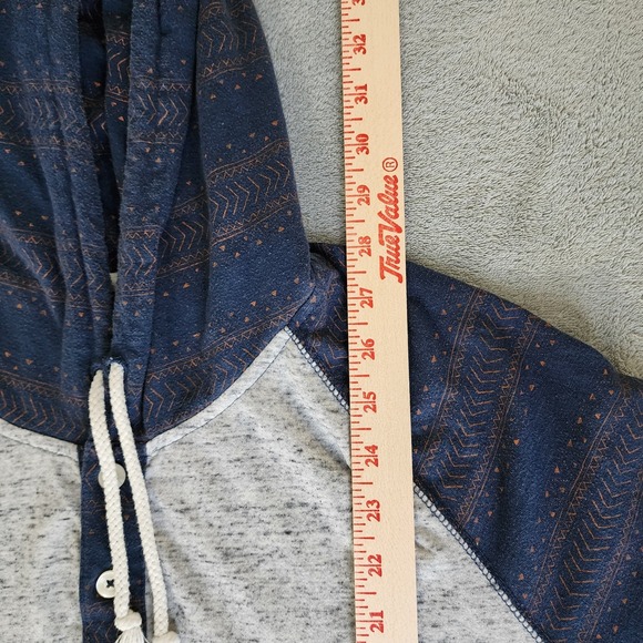 Arizona Jean's Men's Long Sleeve Shirt Size Large Pullover Gray Blue - Picture 7 of 8